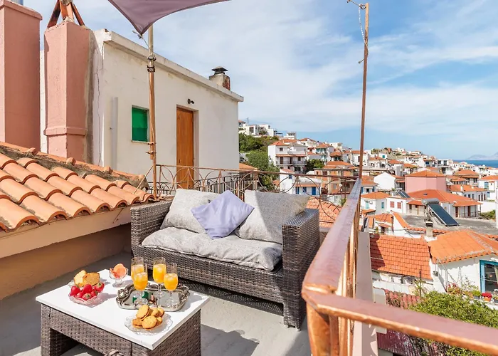 Daire Skopelos Arbaroriza House With Sea View *